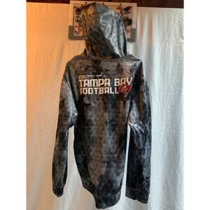 Tampa Bay Buccaneers Reebok On Field Full Zip Hoodie Sweatshirt Mens Large